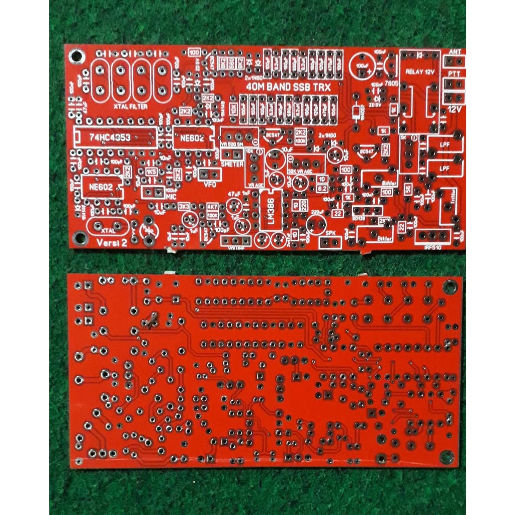 PCB bitx include linier 15watt ssb pcb monoband hf