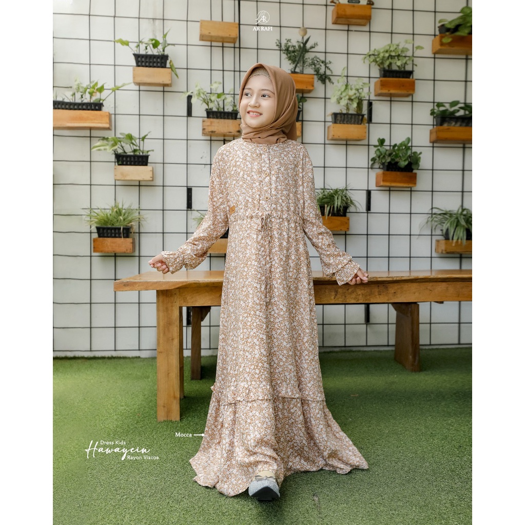 TERBARU DRESS KIDS BY AR RAFI DRESS HAWAYEIN KIDS BAHAN RAYON