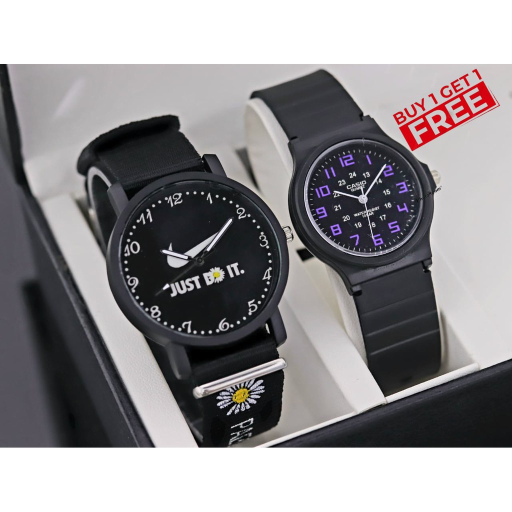 BISA COD✅ Jam tangan Pria wanita Buy one get one FREE