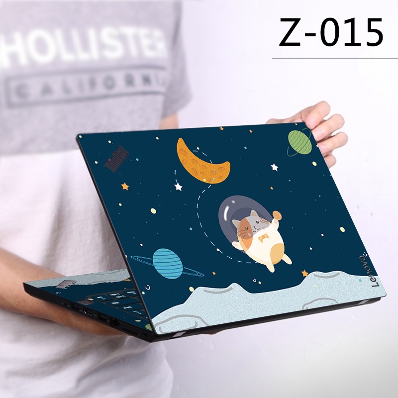 1 Pc Stiker Skin Vinyl 2 Sisi Untuk Laptop 11 / 12 / 13 / 14 / 15 / 17 Inch Universal