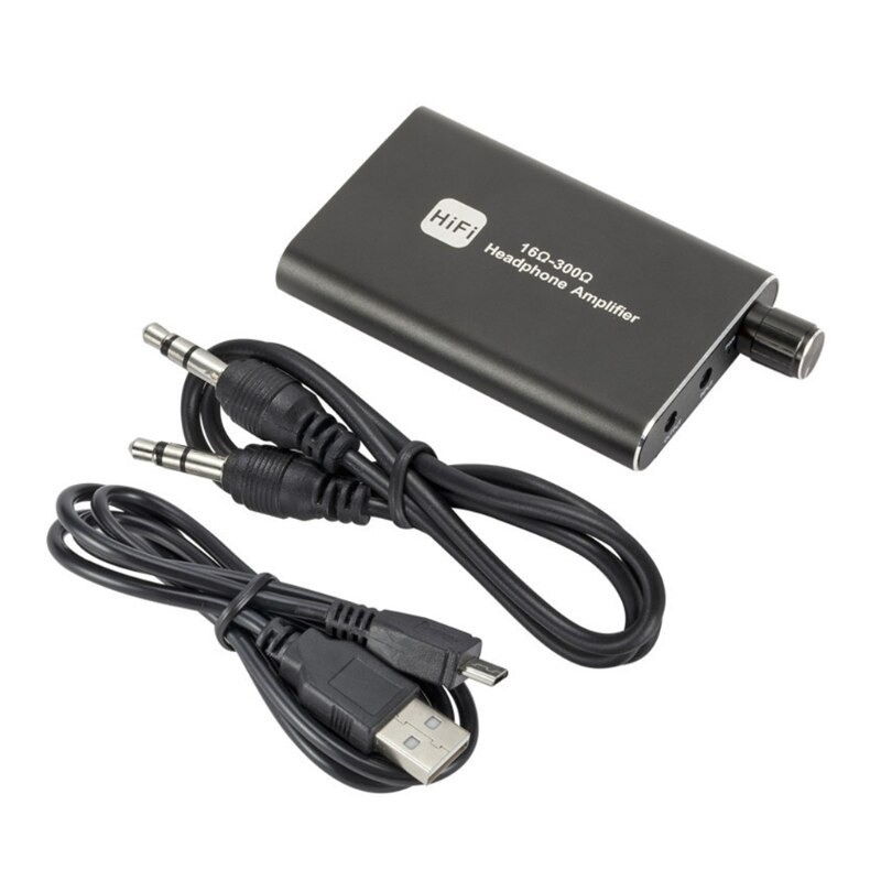 Portable Headphone Amplifier HiFi 16-300Ohm - D3CS - Black