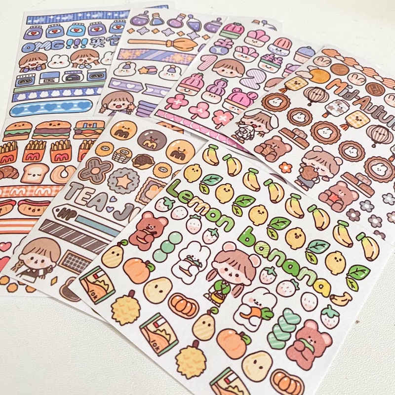 

[MIKUMI] Cute Things Deco Sticker Sheet , Sticker Murah, Stiker Deco, Sticker Bujo kit Per Lembar, Deco Sticker Murah, Sticker Murah, Planner Sticker, Sticker Planner, Sticker Transorant , Sticker PVC PET