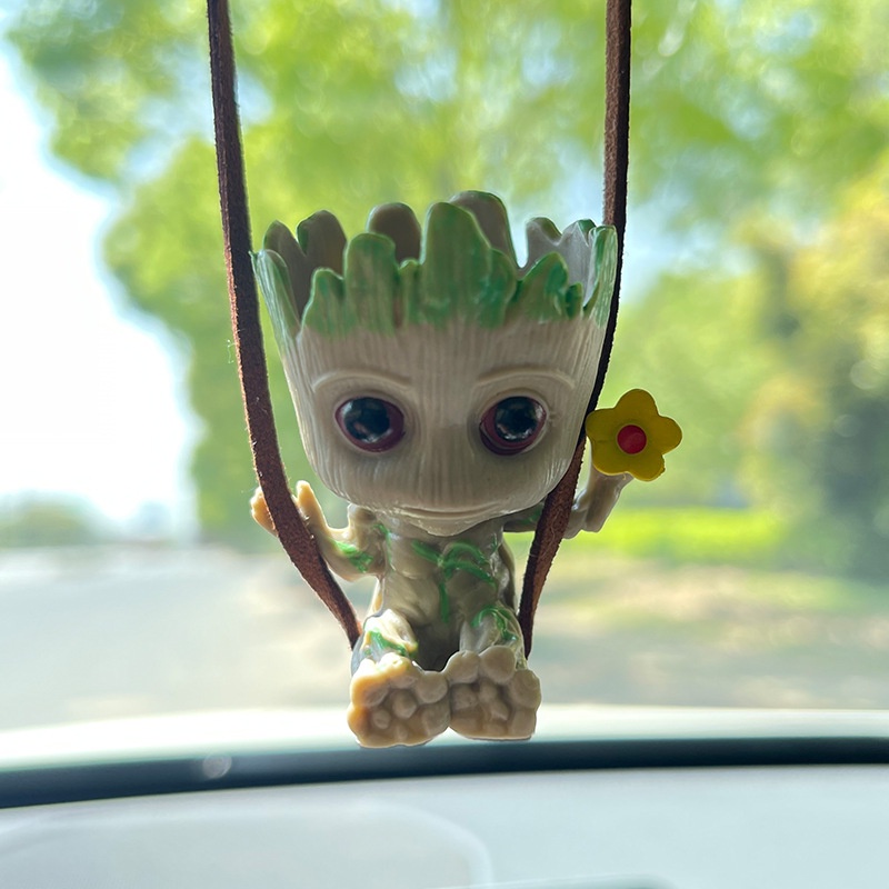 Ornamen Gantung Model Boneka Groot Untuk Spion Tengah Mobil