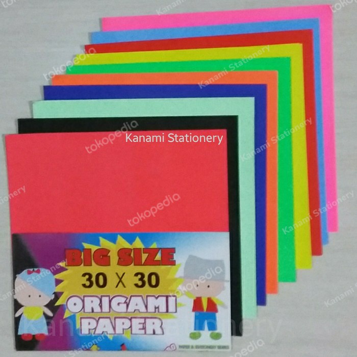 

(DISKON TERMURAH) Kertas Lipat Origami Paper Craft 30x30cm Big Size-Asturo.