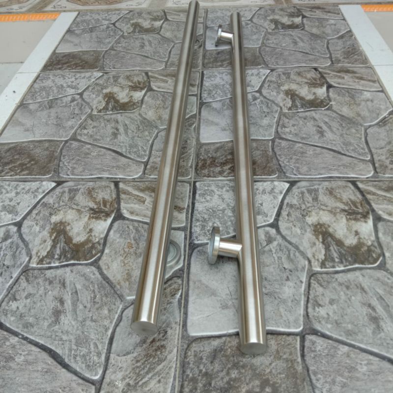 HANDLE TARIKAN GAGANG PINTU STAINLESS 120 CM MOTIF SULING