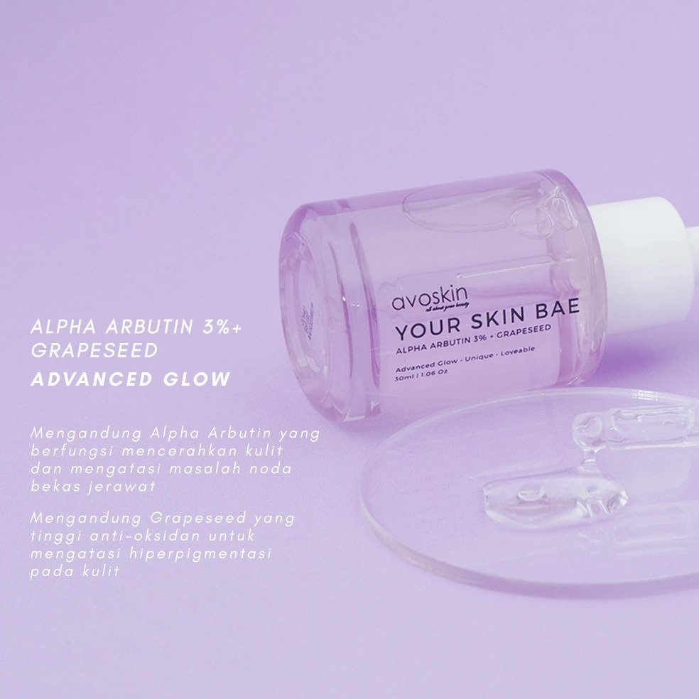 [BPOM] AVOSKIN Your Skin Bae Series 30 ML - AVOSKIN YSB Serum Niacinamide, Alpha Arbutin, Hyacross, Salicylic Acid, Vit C, Lacic Acid, Hyacross, Azeclair Serum 100% ORIGINAL 30ML