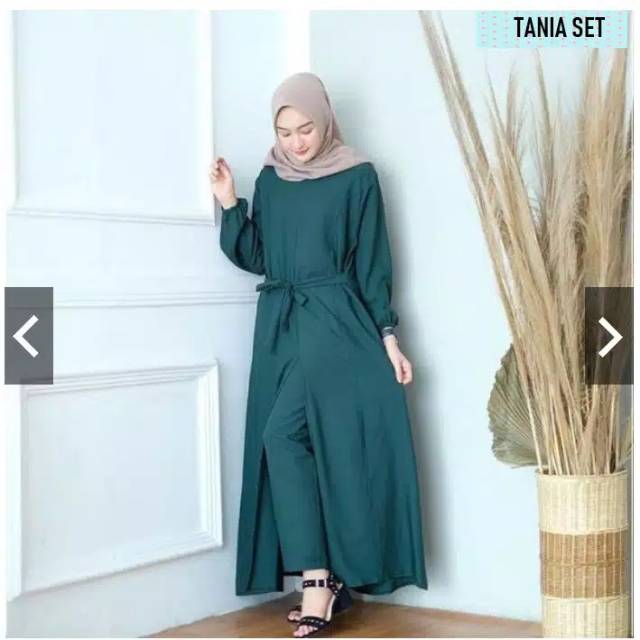 Tania set setelan muslim baju wanita baju lebaran pakaian muslim