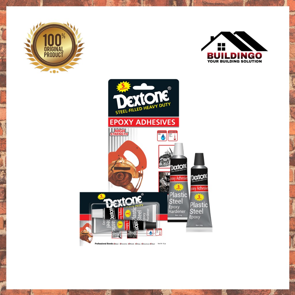 

LEM BESI DEXTONE STEEL FILLED HEAVY DUTY EPOXY ADHESIVES 5 MINUTES