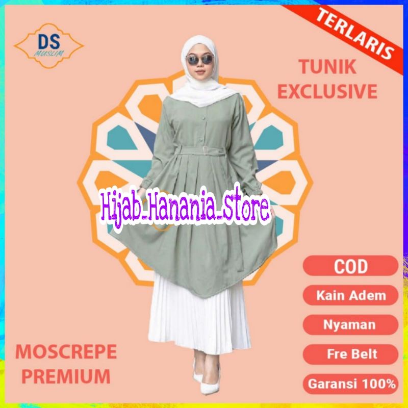 [MURAH] Baju Tunik Wanita Terbaru 2021 Dzuvia Tunik Atasan Lengan Panjang Baju Atasan Wanita Terbaru