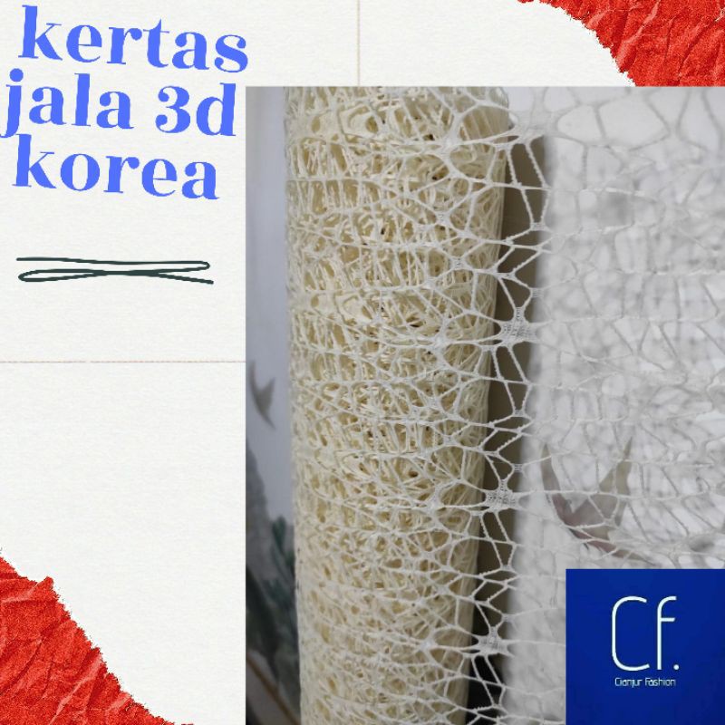 

Flower wrap korea/kertas jala 3d