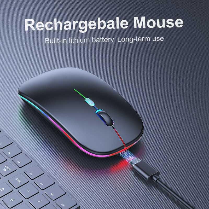 iMice Optical Mouse Wireless Bluetooth Silent Click 2.4GHz &amp; Bluetooth - E1300