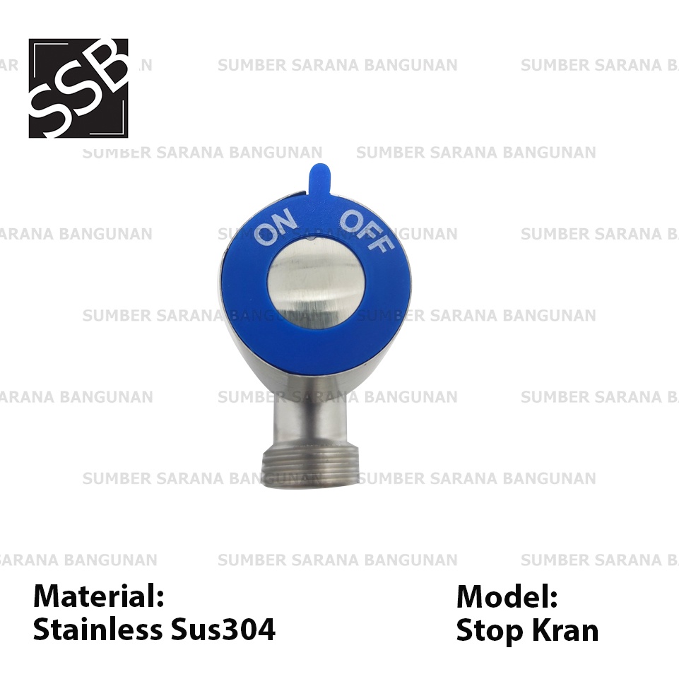 Stop Kran Double Stainless SUS 304 / Stop Keran Dobel SUS304