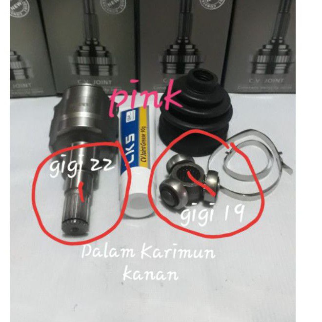 CV joint Dalam as roda as kopel dalam kanan Suzuki karimun kotak