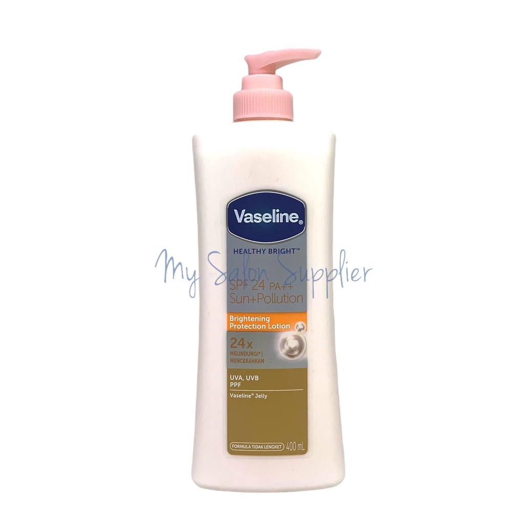 Vaseline Healthy Bright Sun + Pollution Protection SPF 24 400ml Body Lotion Pump
