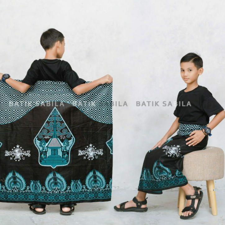 Wow Murah Meriah.. sarung batik NU. sarung NU anak (hijau & coklat)