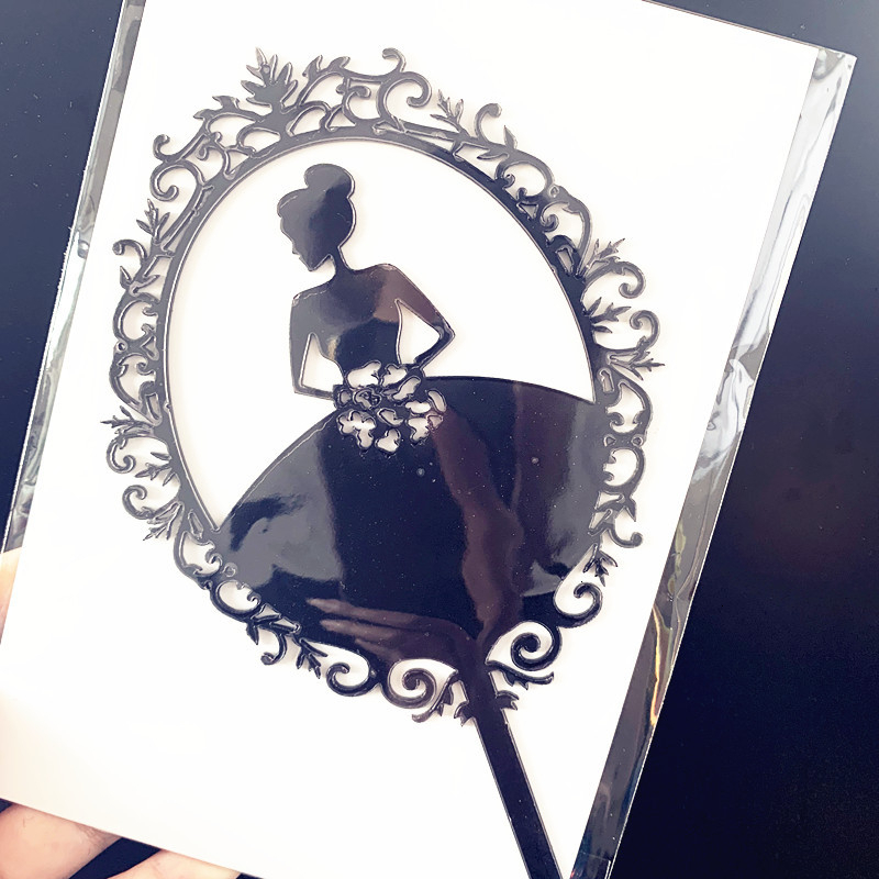 Ins Topper Kue Desain Princess Bahan Akrilik Untuk Dekorasi Pesta Ulang Tahun