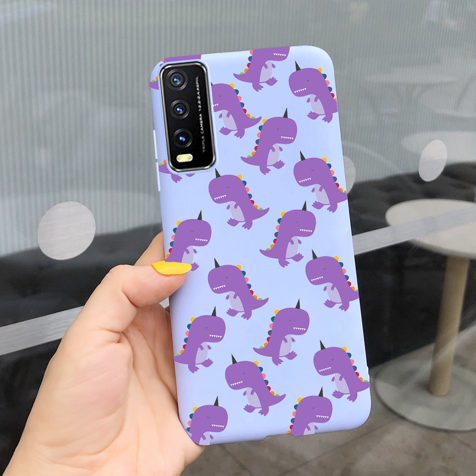 Soft Case Vivo Y20 Y20i Y30 Y50 Y30i Y11s Y12s Y20s 2021 2020 Casing Fashion Leopard Matte Cover Vivo 1938 1935 V2029 Case-TGzi1604