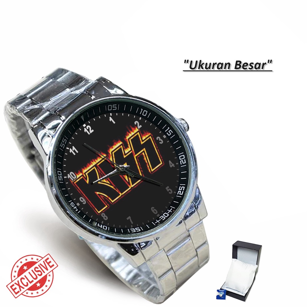 Jam Tangan Rantai Couple BAND OF KISS - 3 (Awesome)