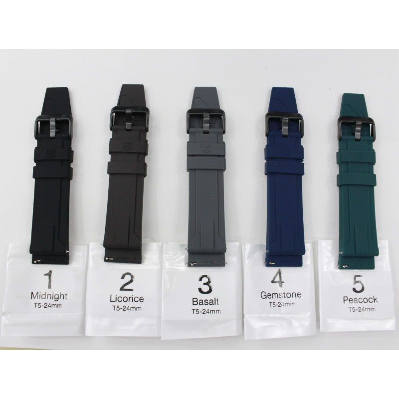 Tali Karet T5 Original Ukuran 24 mm Quik Release, Strap Rubber T5 Original Silikon Quik Release
