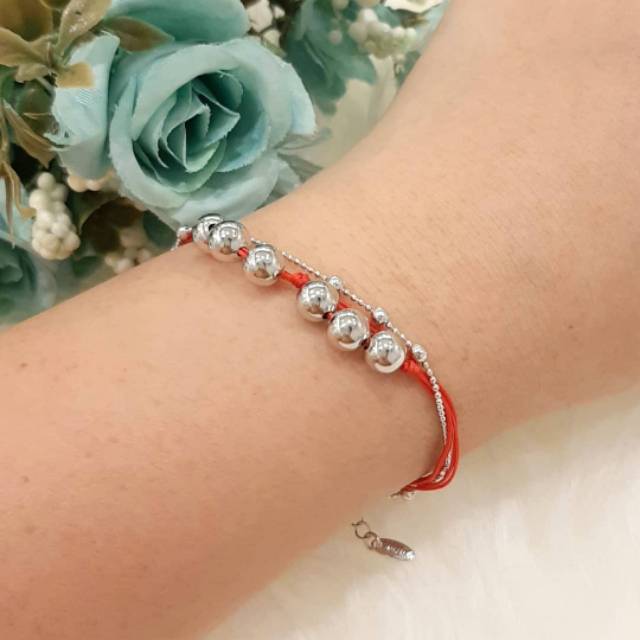 Gelang emas putih tali mt GTP119