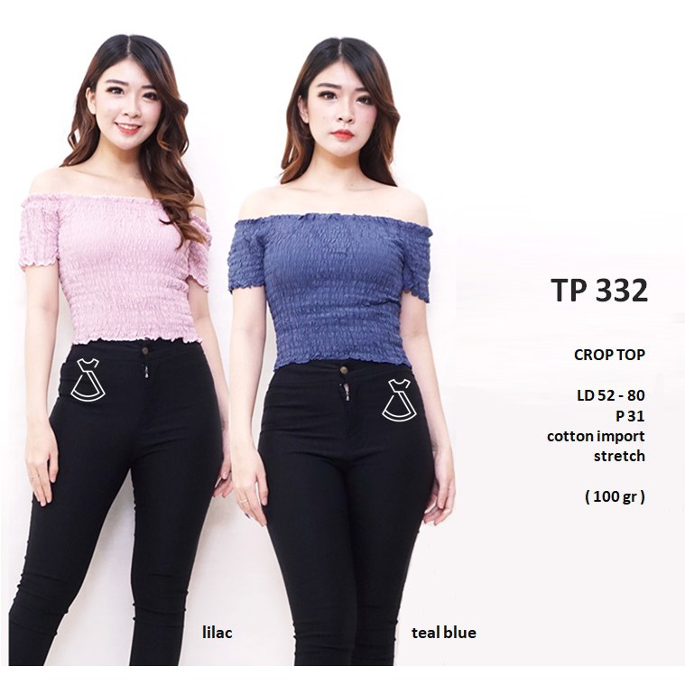 TP332 - BAJU WANITA ATASAN SABRINA BASIC CATTON IMPORT MURAH