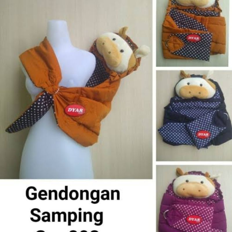 gendongan bayi okiyo samping topi boneka