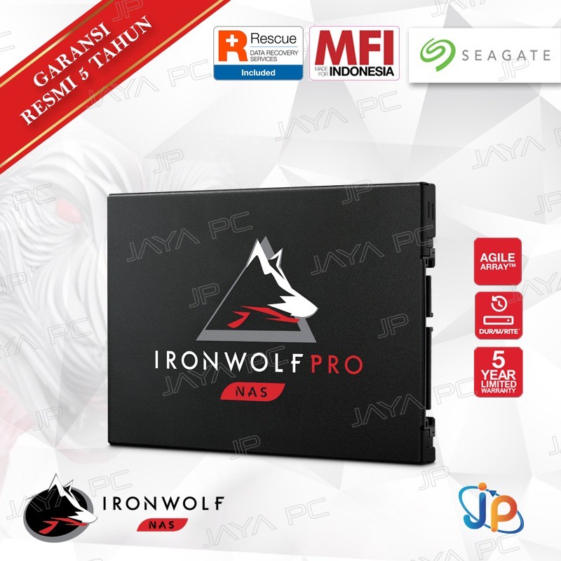 Seagate IRONWOLF NAS PRO 125 SSD 480GB Sata 3 - SSD 480 GB 2.5"