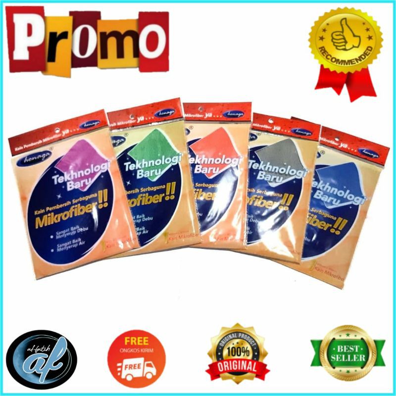 [PREMIUM] KAIN LAP PEMBERSIH SERBAGUNA MICROFIBER HONAGA PREMIUM