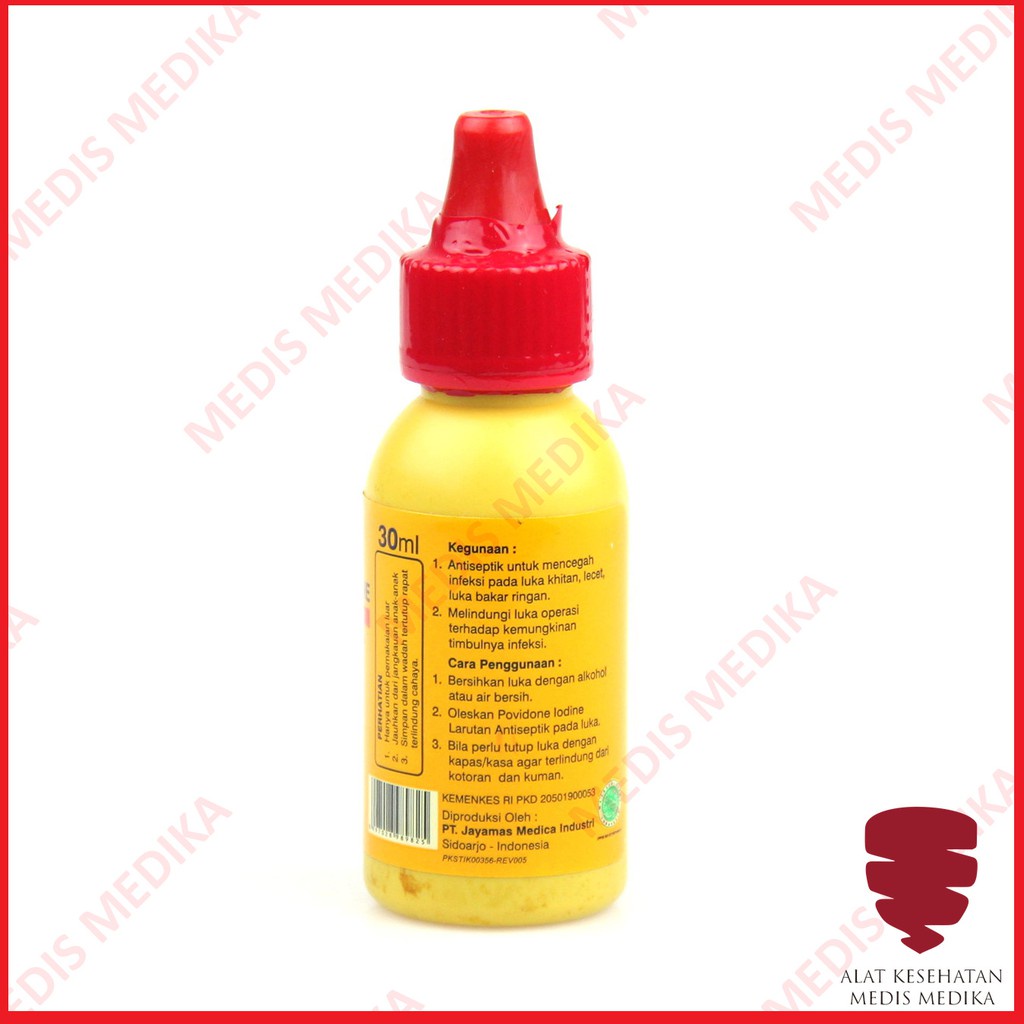 Povidone Iodine 30 ml Obat Luka Merah Sejenis Betadine OneMed