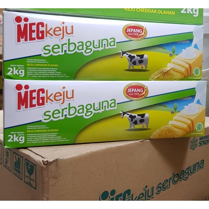 

BISA BAYAR DITEMPAT Keju MEG CHEDDAR Serbaguna 2 KG cheese