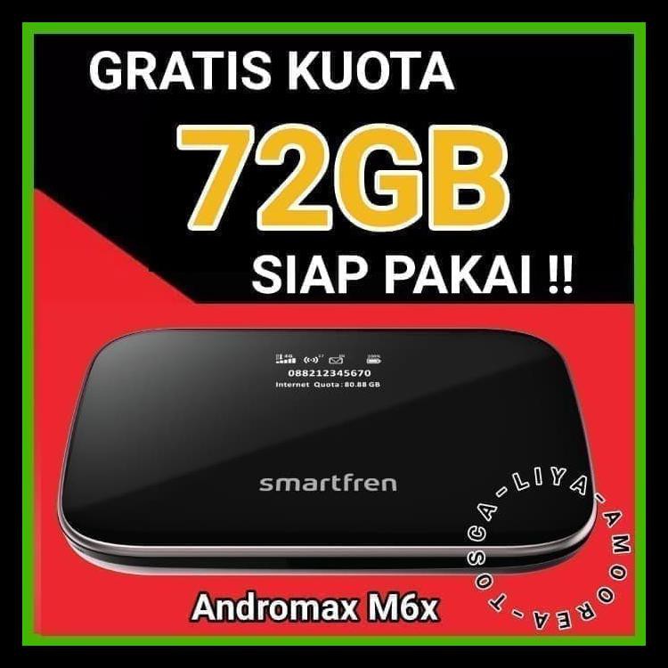 Mifi Modem Wifi 4G Smartfren Andromax M6X Plus Voucher Data 100K- 72Gb - M6X 72Gb