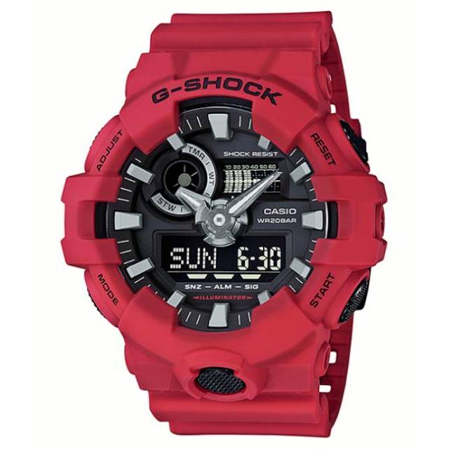 Jam Tangan Pria Casio G-Shock Type GA-700-4ADR Original / Casio Gshock GA 700 4A Merah
