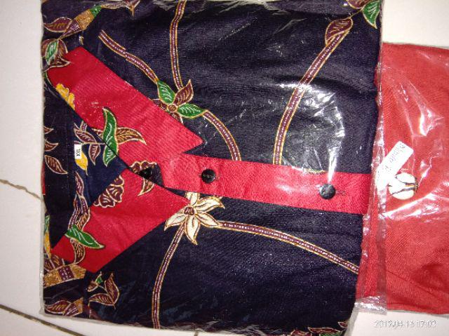 Qnunbatik Batik Keluarga/family Gamis Muslim Adelia Madura Hitam