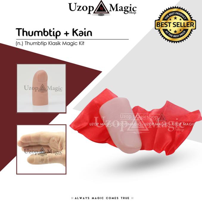 Khusus Promo Thumbtip Lunak +Kain (Alat Sulap, Jempol Palsu)
