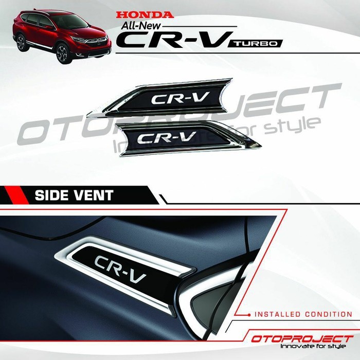 Side Vent - Sidevent - Air Flow Samping Premium CRV TURBO 2017