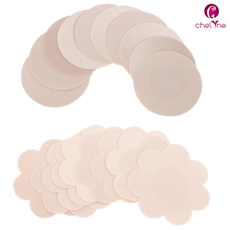 Unisex Nipple Pad Chelyne Penutup / Pelindung Puting Isi 5 pasang (10 pcs) Invisible Nipple Cover