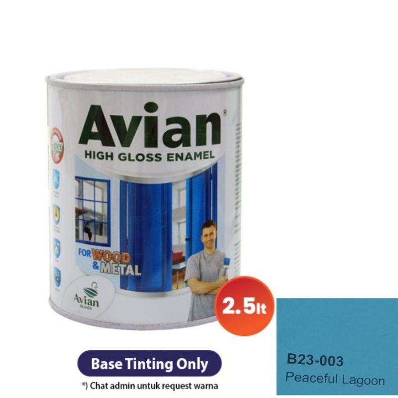 

Avian Minyak Avian Synthetic B23-003 Peaceful Lagoon 2.5 ltr/Cat Besi