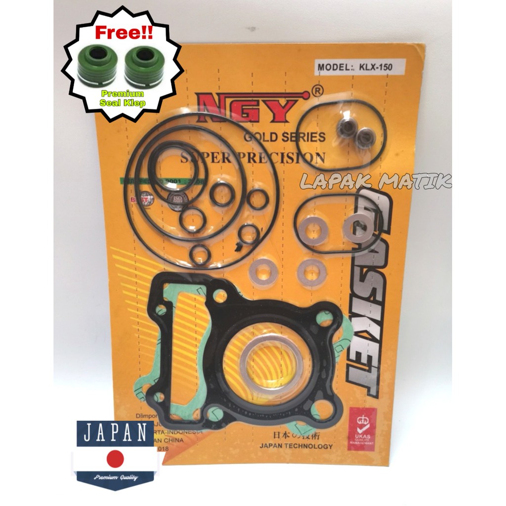 Paking Gasket TOP SET KLX 150 Nagoya Gold perpak packing