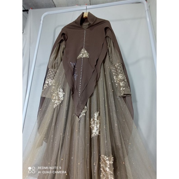 GAMIS SYARI ORI BY ELZISHA PREMIUM-Coklat