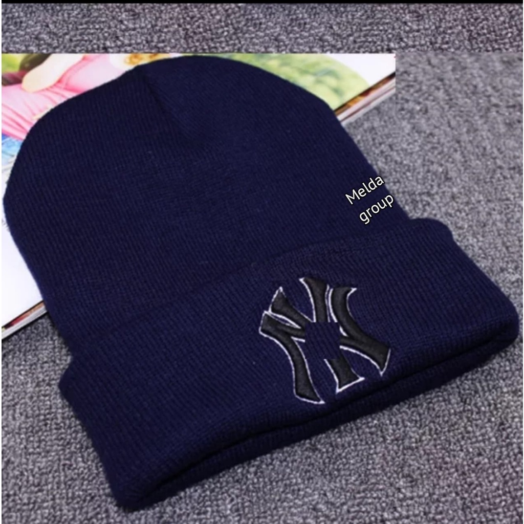 Topi Kupluk Beanie Hat NY Import Original Pria Wanita Terbaru