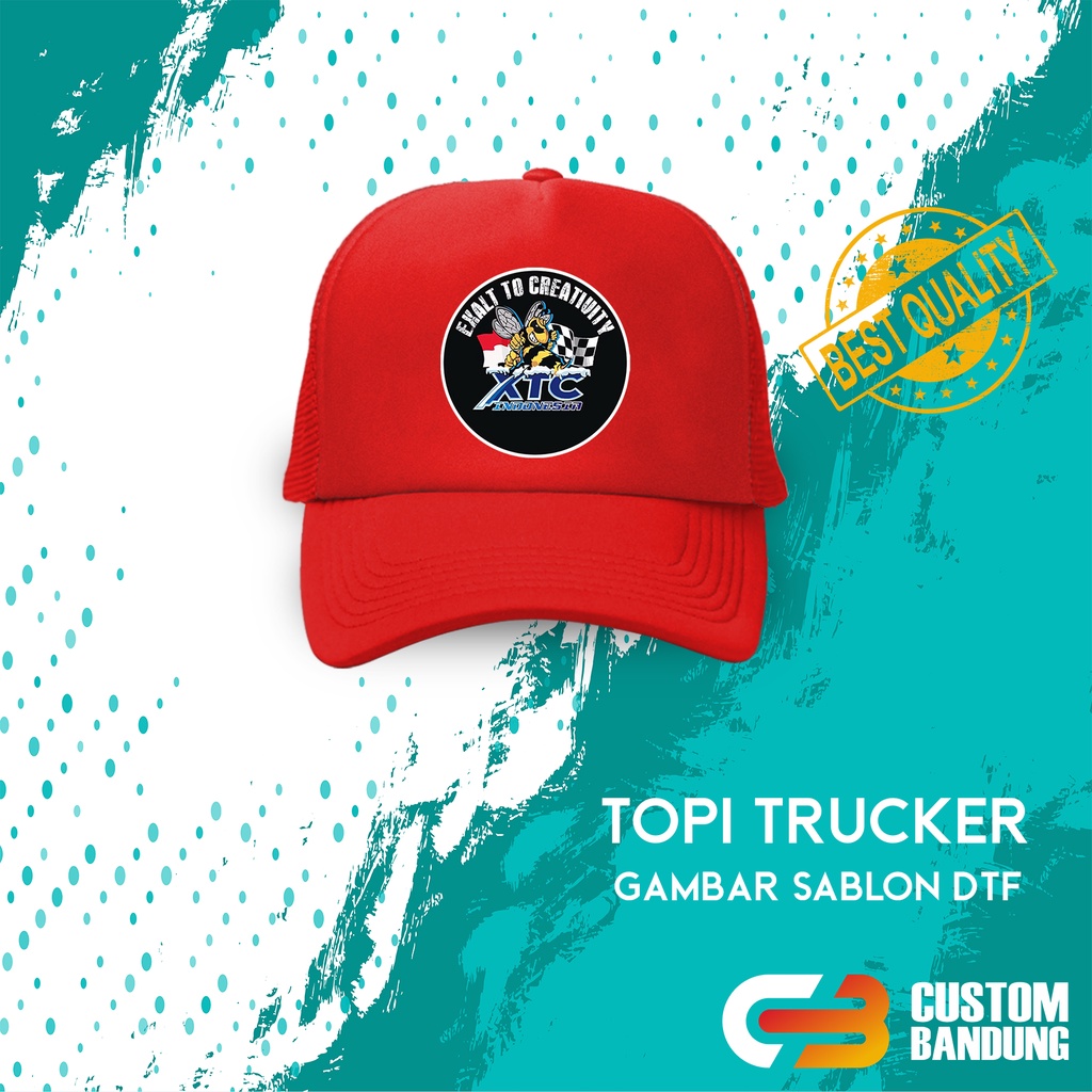 Topi Trucker XTC Topi Jaring GBR Pria Wanita Bisa COD Original High Quality