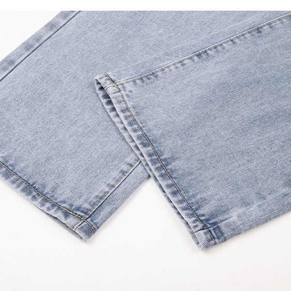 Korean new Kekinian Highwaist  Celana Jeans Panjang Wanita kulot （realpict）