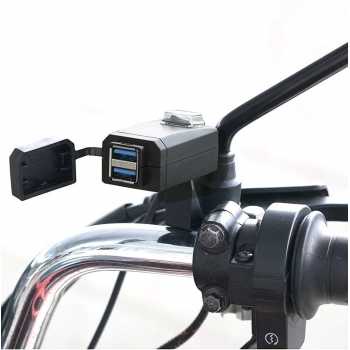 Charger Motor Usb 2 Port Tahan Air Charger Chansan Motor Sepeda 2 Port QC3.0 Waterproof