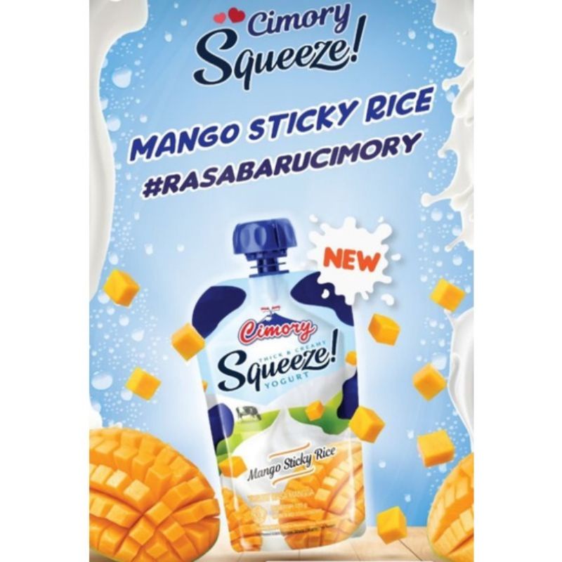 

Cimory squeeze Mango sticky rice rasa baru cimory