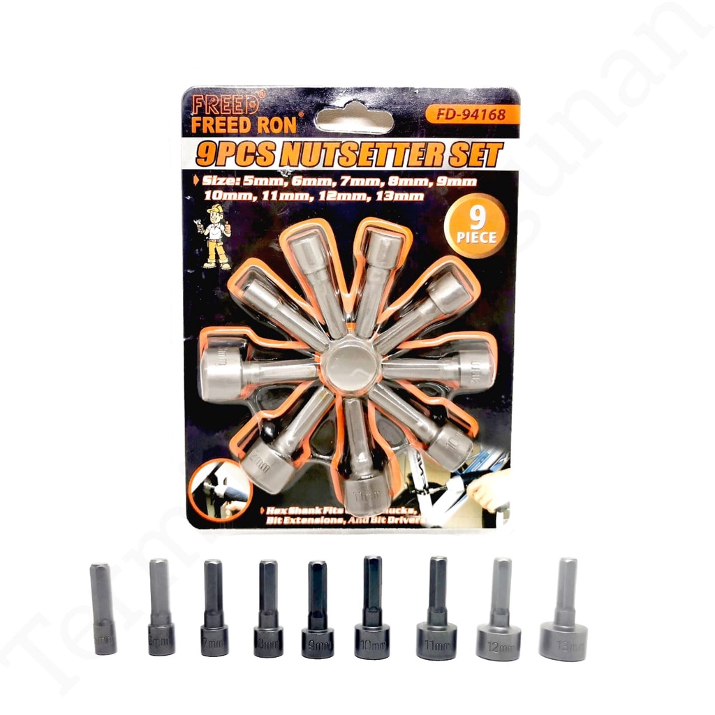 Mata Sok  Roofing Set 9 Pcs Freed Pembuka Baut Mata Shock