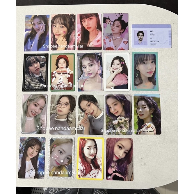[READY] PHOTOCARD PC OFFICIAL TWICE SANA JEANS MOMO FOL PIGTAILS CHAEYOUNG BARET TYOY DAHYUN BUBBLE 