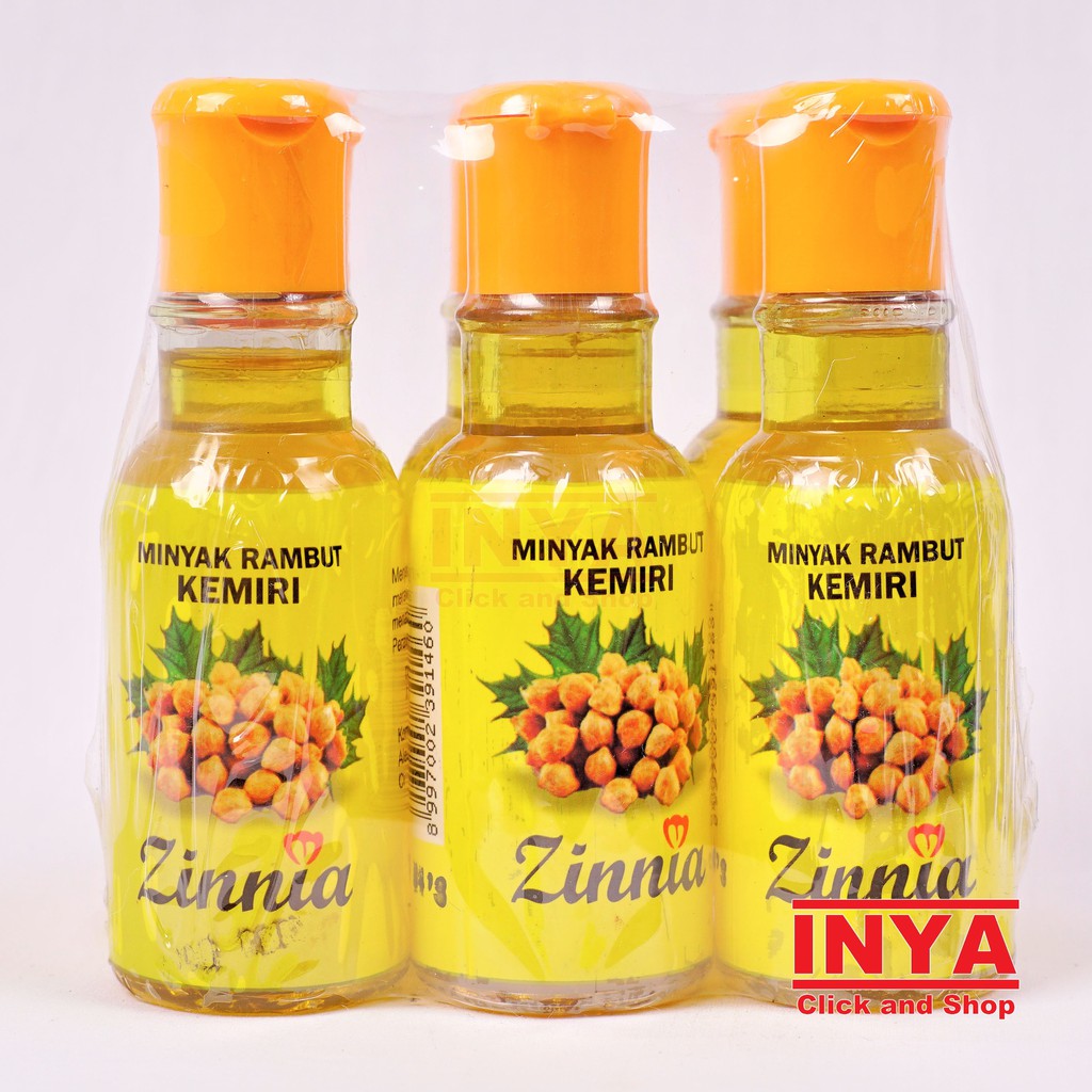 ZINNIA MINYAK RAMBUT KEMIRI 65ml - Minyak Rambut