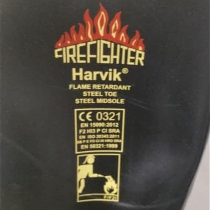 Sepatu Pemadam Harvik Fire Boots Safety Harvick Standard Eropa Original