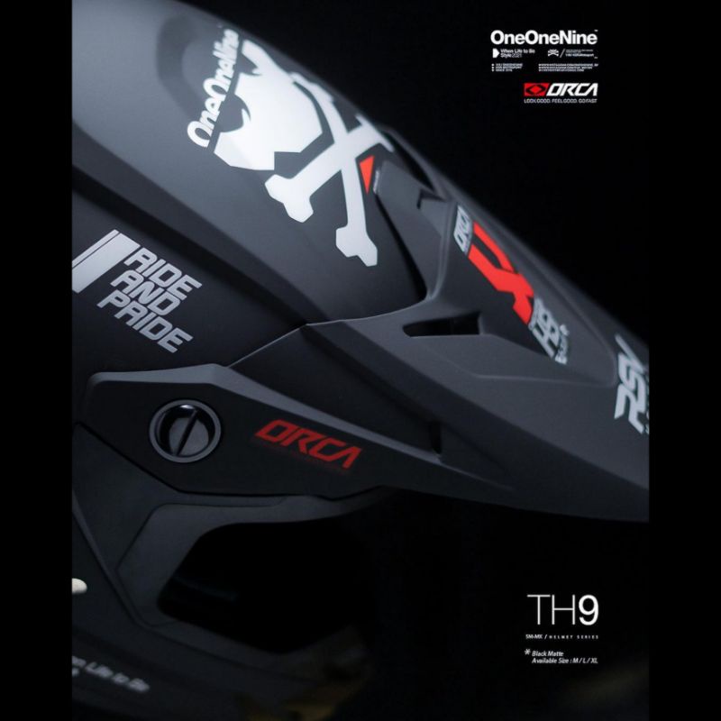 HELM RSV ORCA TH9 LIMITED EDITION BLACK MATTE