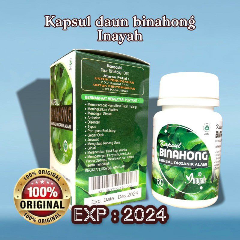 Kapsul Binahong Inayah Herbal Organik Alami